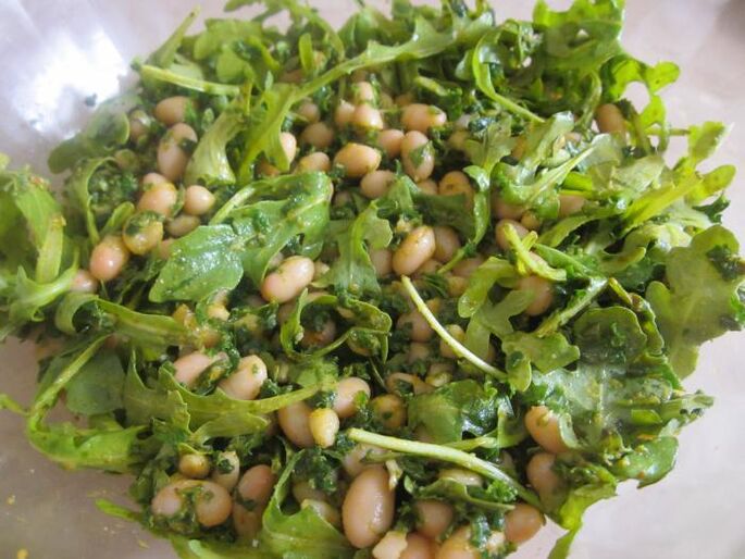 Potency of Salad with Arugula and Pine Nuts